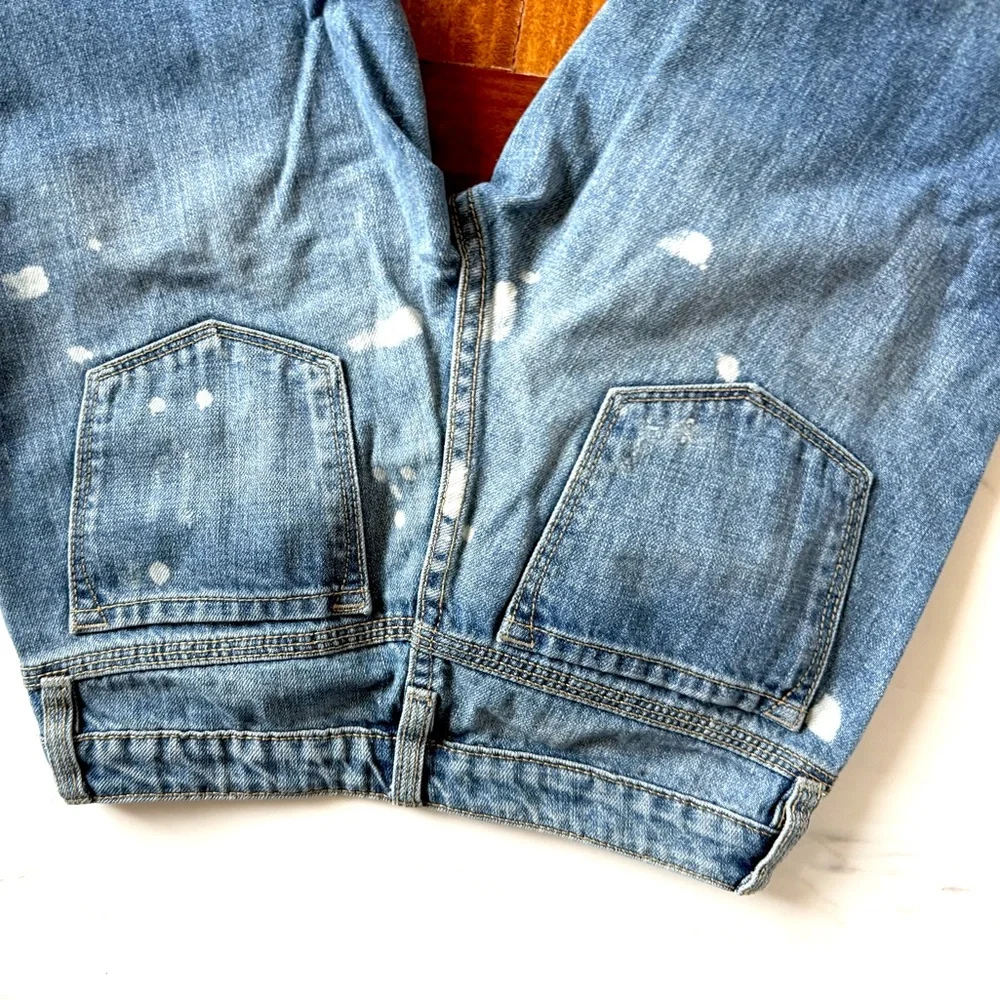 Gap Big Girls Bermuda Denim Capri Jeans Pants Shorts Size 14 Distressed Jeans